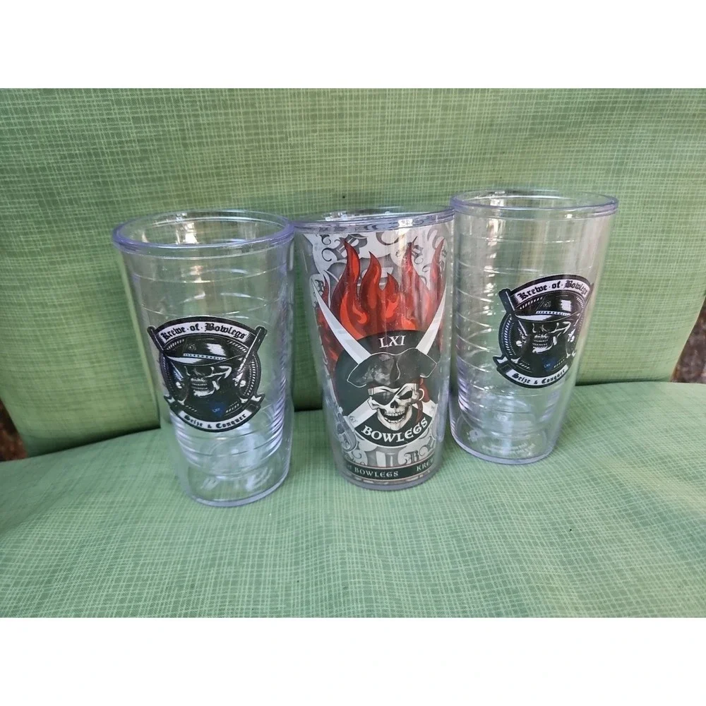3 Krewe Of Bowlegs Billy Bowlegs Cups Vintage Tervis Various Years Destin‎ FWB